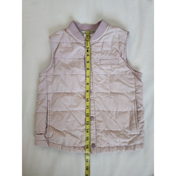 JAJU Kids Girls Light Purple Button Front Lined Puffer Jacket Vest Sz 110cm/US 6 - Picture 6 of 13
